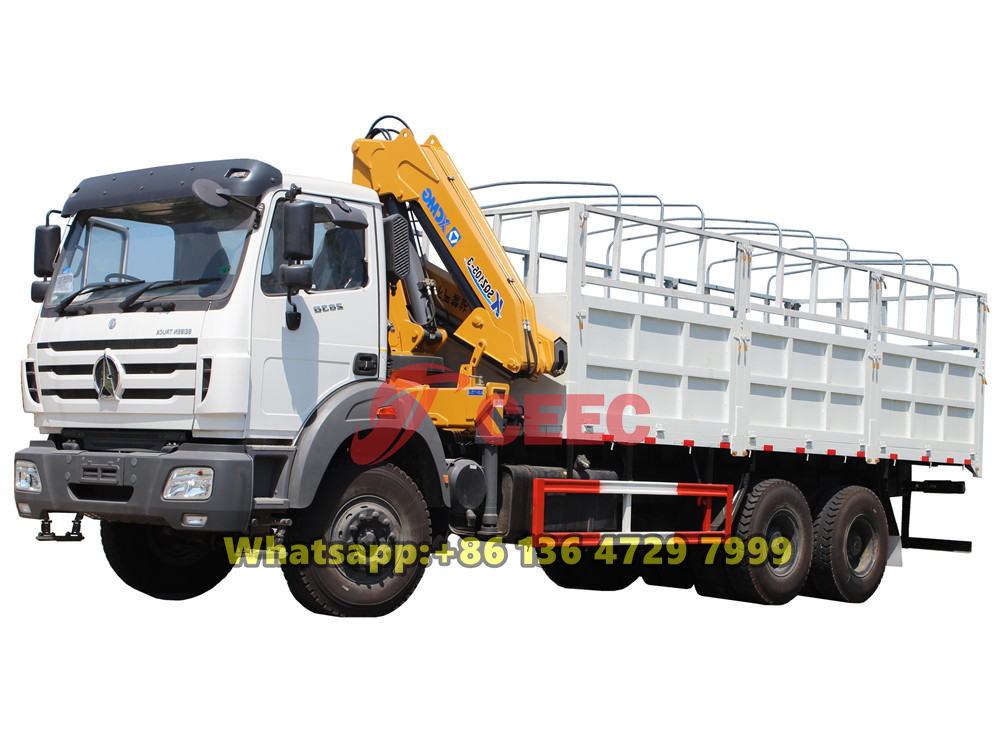Beiben 2638 truck with crane for sale
