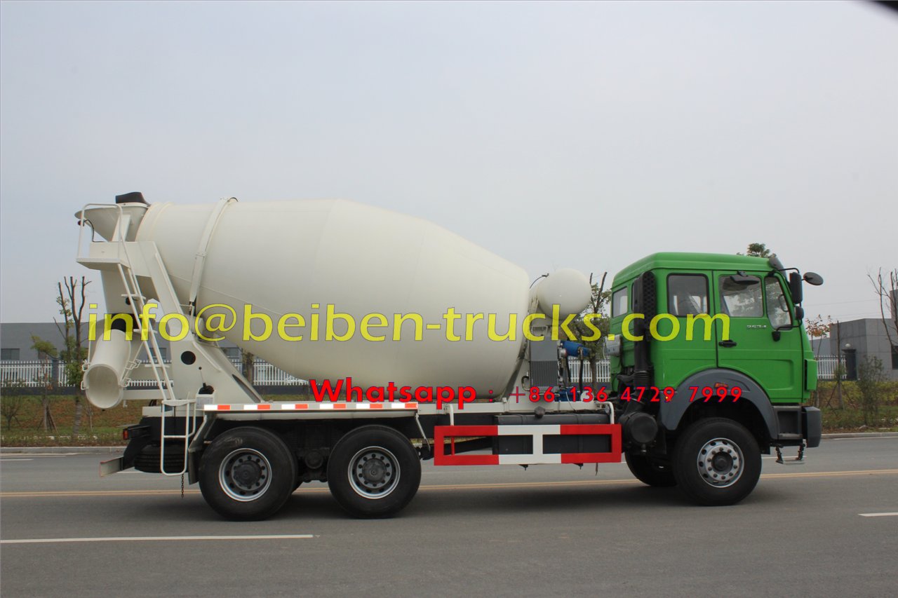 Beiben good quality 6x4 mixer truck 8 cubic meters sale in Mongolia 