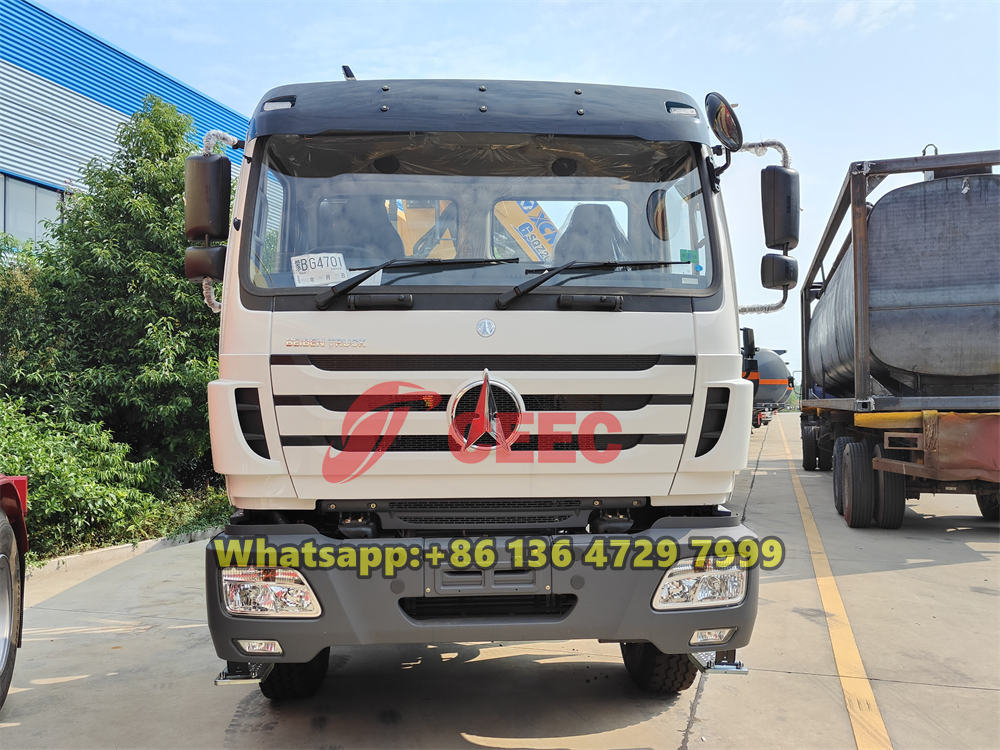 Beiben 6×4 knuckle boom crane truck price