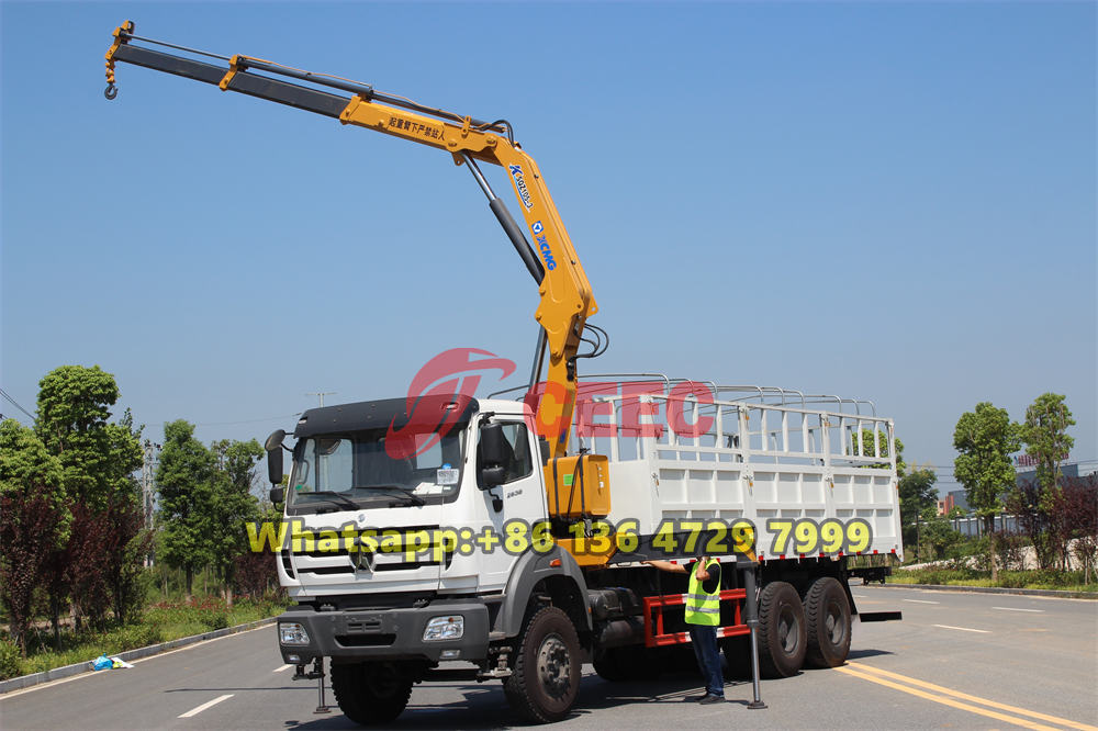 Beiben 6×4 5 ton crane truck