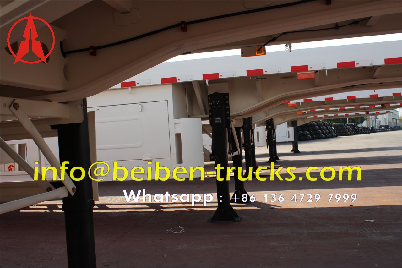 2 axle bogie suspension container semitrailer manufacturer 