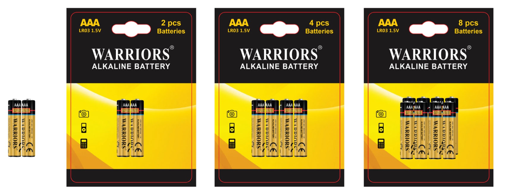 Mercury Free and Leak Proof AAA LR03 Alkaline Batteries Mercury Free and Leak Proof AAA LR03 Alkaline Batteries