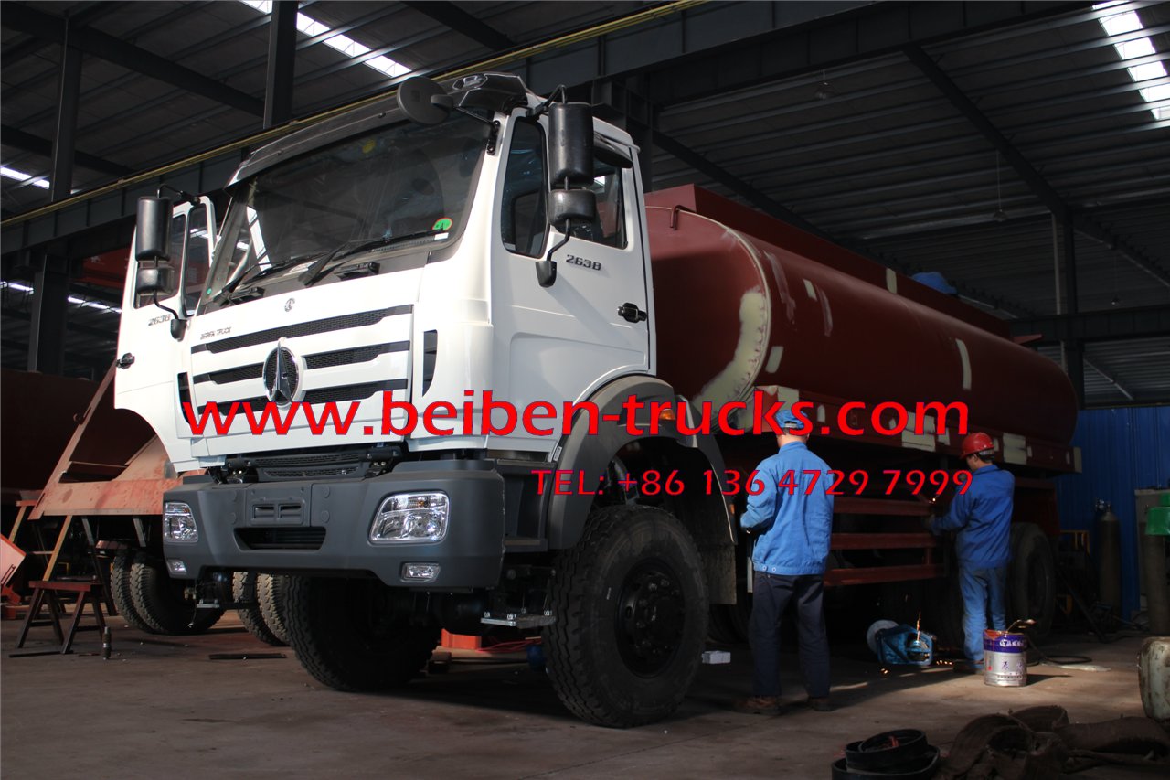 336hp beiben water tank truck 10-wheel 20m3 2638 6x4 water spray truck 336hp beiben water tank truck 10-wheel 20m3 2638 6x4 water spray truck