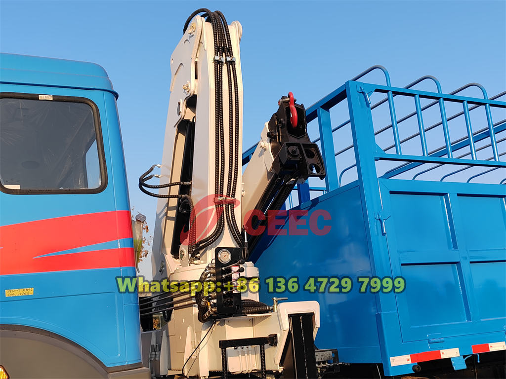 Beiben truck mounted crane for sale