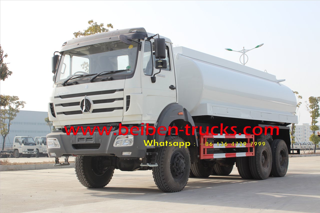 Beiben 6x4 5000 gallon diesel water sprinkling tank truck Beiben 6x4 5000 gallon diesel water sprinkling tank truck