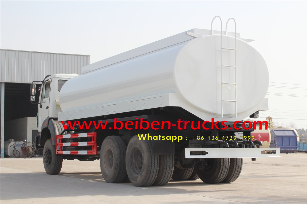 Beiben 6x4 5000 gallon diesel water sprinkling tank truck Beiben 6x4 5000 gallon diesel water sprinkling tank truck