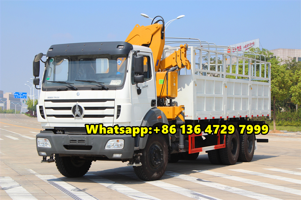 Beiben 2638 cargo crane truck Beiben 2638 cargo crane truck