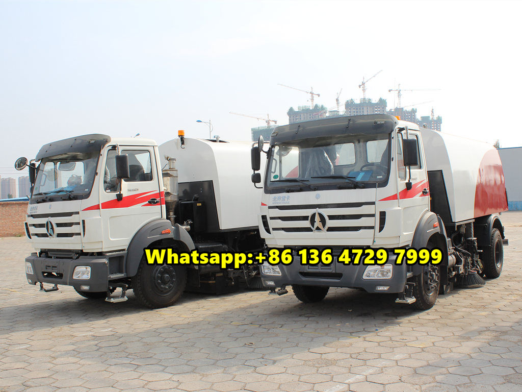 Beiben high pressure road washing truck