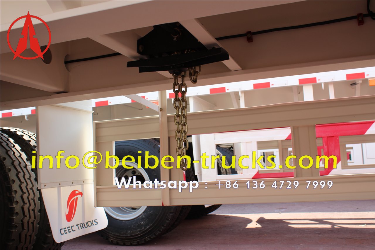 2 axle bogie suspension container semitrailer manufacturer 