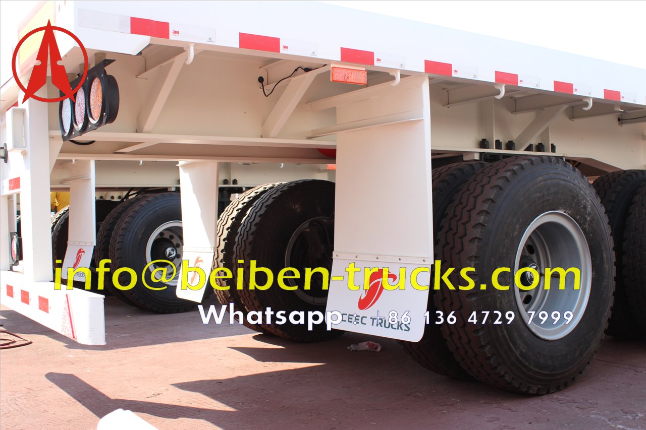2 axle bogie suspension container semitrailer manufacturer 