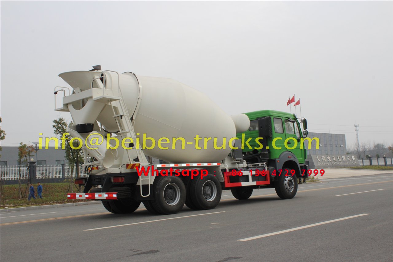 Beiben good quality 6x4 mixer truck 8 cubic meters sale in Mongolia 