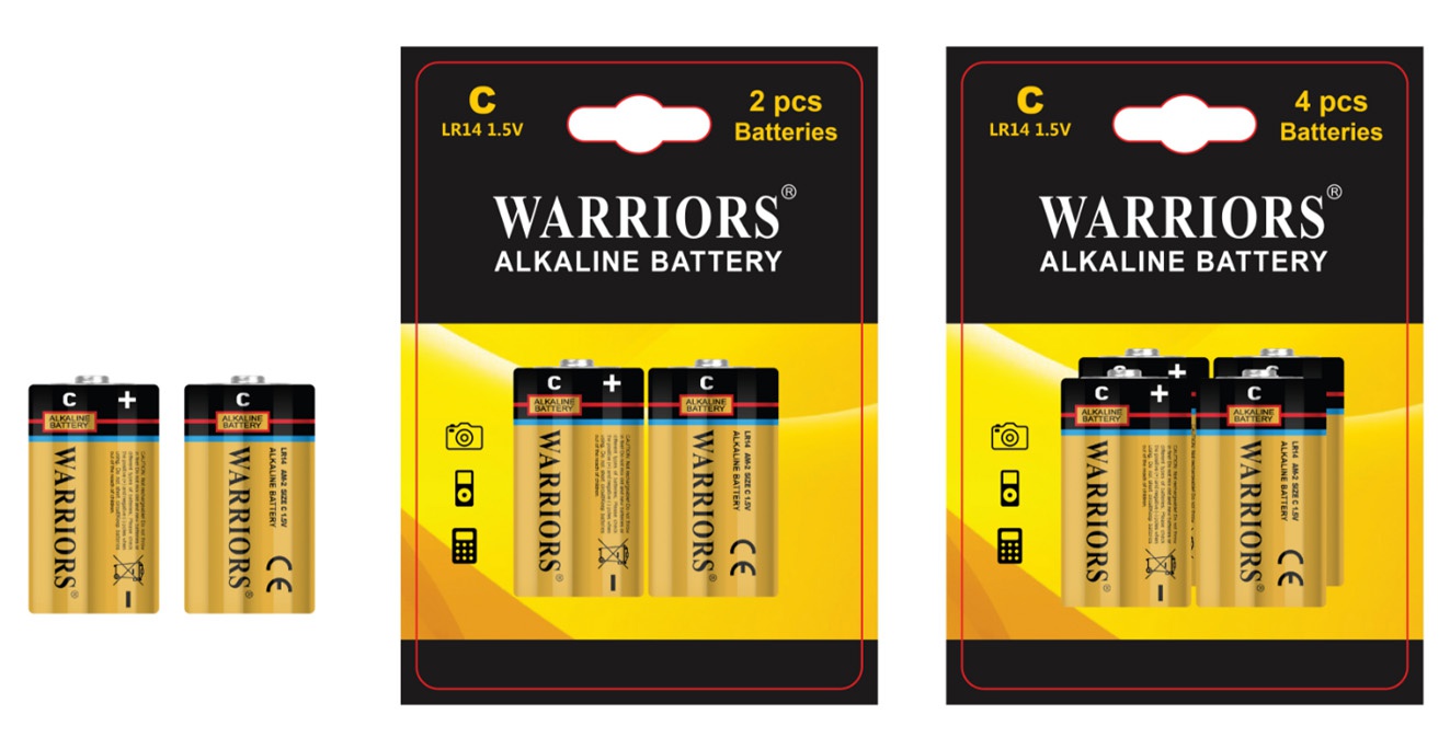 High-capacity Industrial Alkaline C LR14 Batteries High-capacity Industrial Alkaline C LR14 Batteries