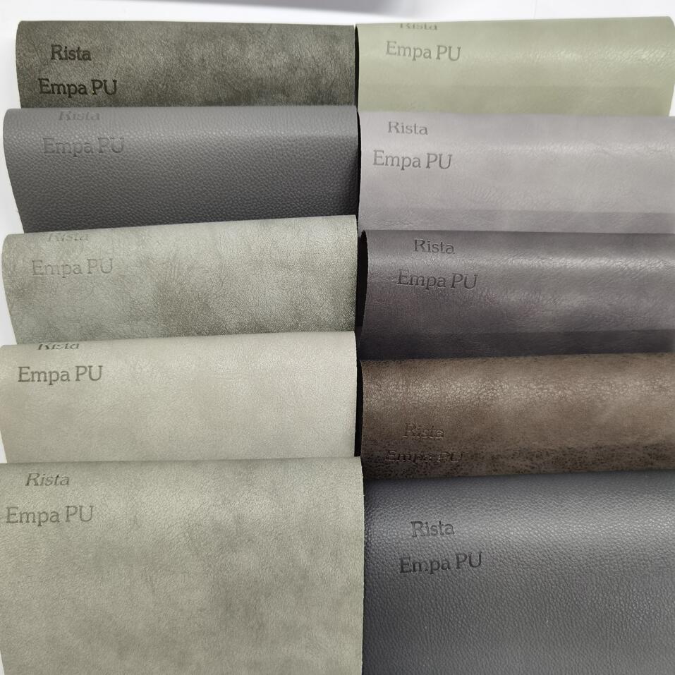 Grey Thermo PU Leather Material Grey Thermo PU Leather Material