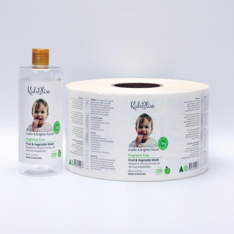Self Adhesive Body Wash Labels Printing