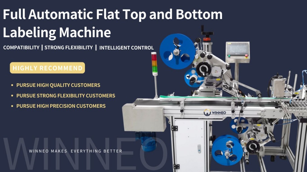 Automatic Top and Bottom Sides Labeling Machine