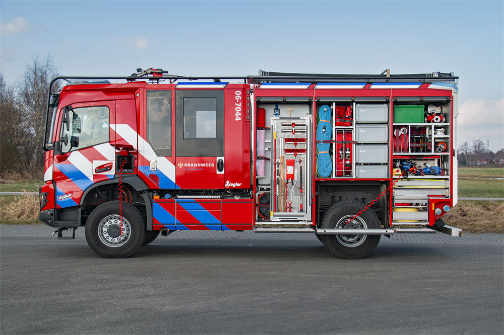 Police department quick attack fire truck Police department quick attack fire truck
