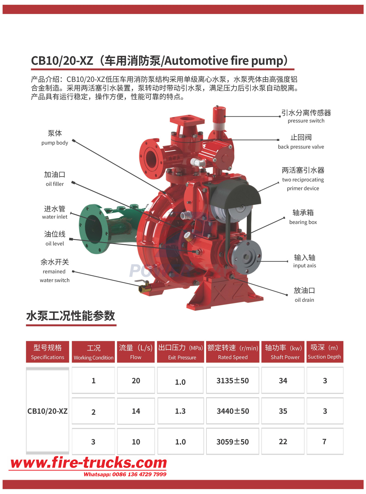 CB10/20 Fire pump Mini Fire Truck Tender Isuzu CB10/20 Fire pump Mini Fire Truck Tender Isuzu