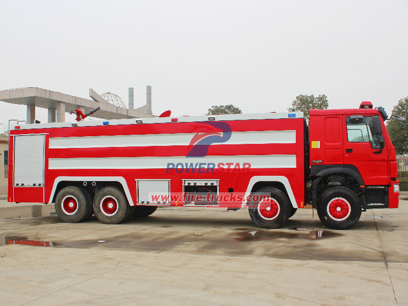 HOWO pumper tanker fire truck HOWO pumper tanker fire truck
