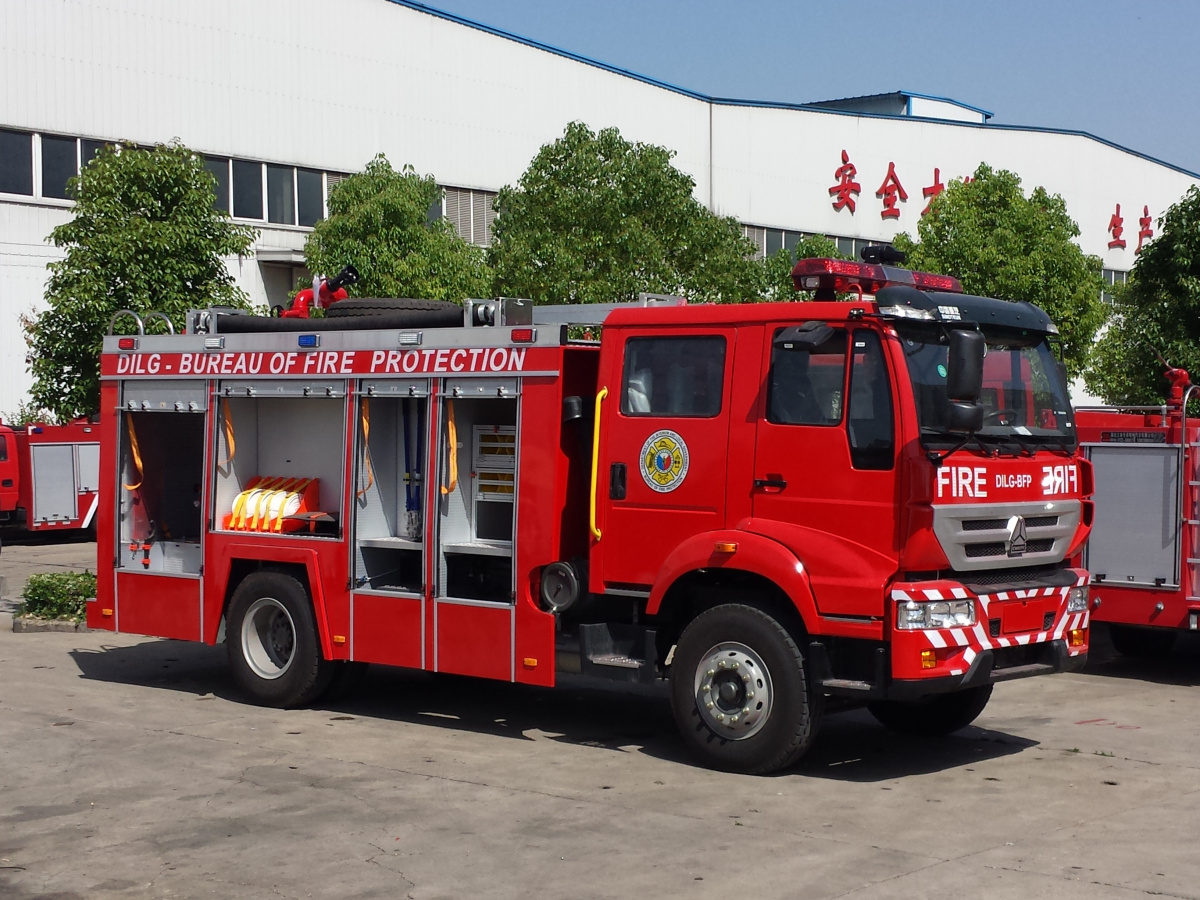 Philippines BFP water delivery fire truck HOWO Philippines BFP water delivery fire truck HOWO