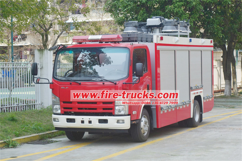 ISUZU NPR fire rescue truck