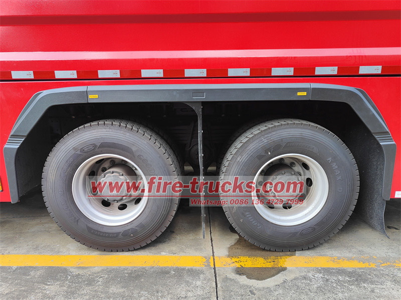 Germany MAN fire engine with guard fence