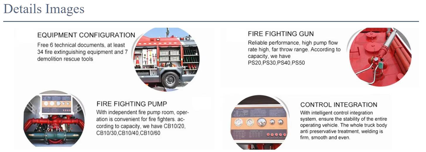 Advanced features for HOWO wildland fire truck Advanced features for HOWO wildland fire truck