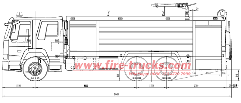 HOWO fire truck drawing HOWO fire truck drawing