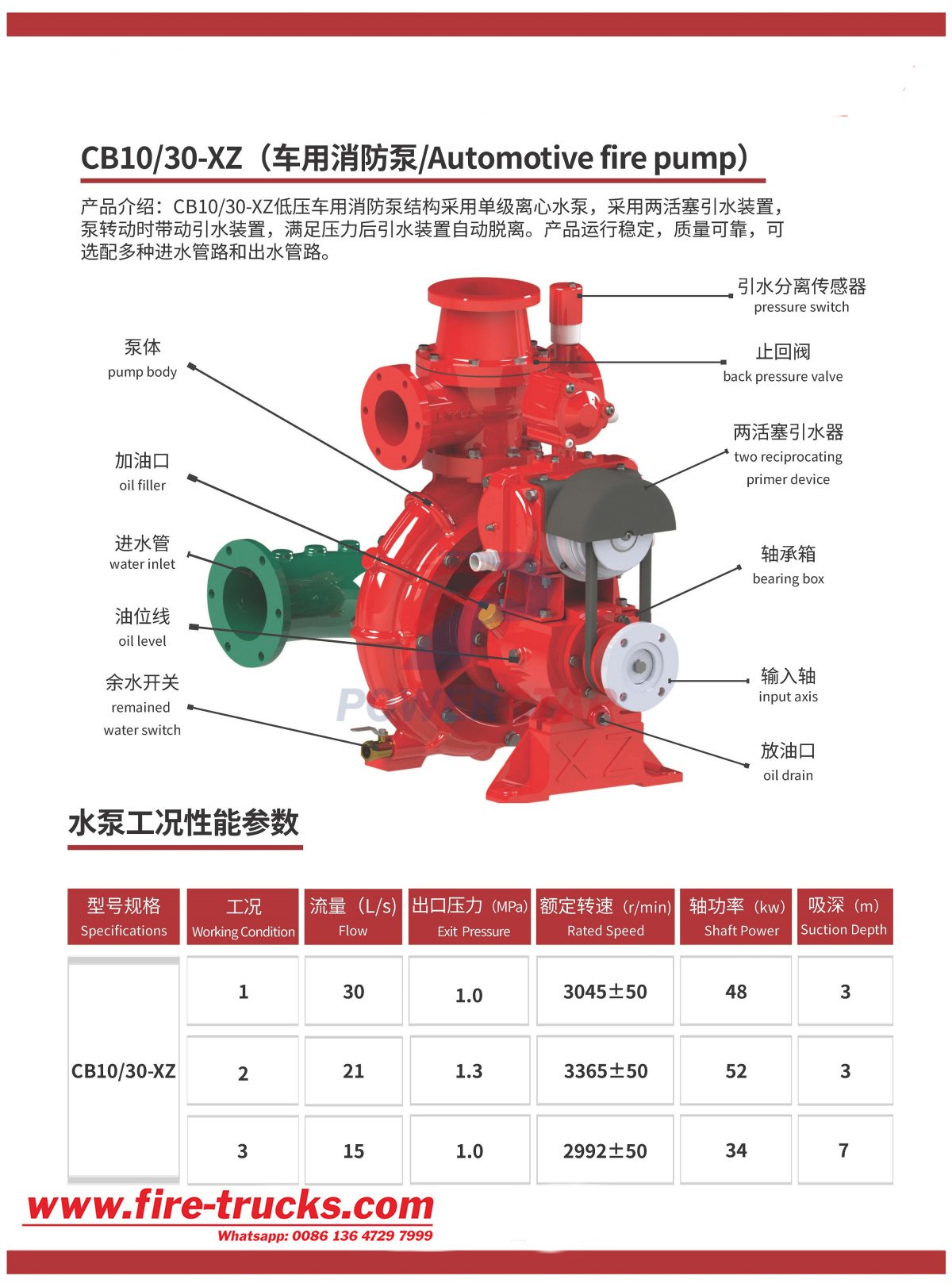 CB10/30 Fire pump Mini Fire Truck Tender Isuzu CB10/30 Fire pump Mini Fire Truck Tender Isuzu