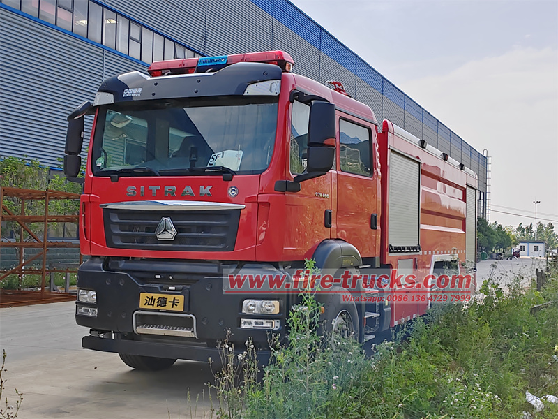 SINOTRUK SITRAK Water foam dry Powder Combined Fire Truck SINOTRUK SITRAK Water foam dry Powder Combined Fire Truck