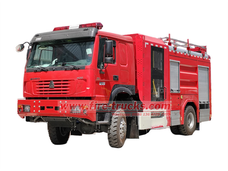 HOWO 4×4 pumper fire truck HOWO 4×4 pumper fire truck