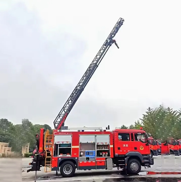 HOWO 4X2 aerial ladder fire rescue truck HOWO 4X2 aerial ladder fire rescue truck