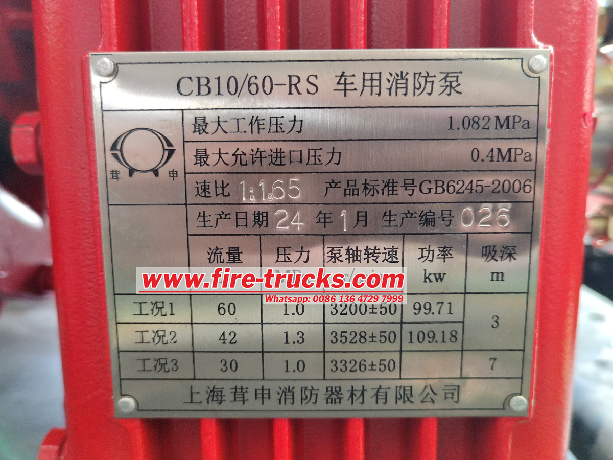 Fire pump CB10/60-XZ Manual Fire pump CB10/60-XZ Manual