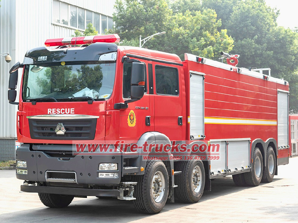 HOWO heavy duty dry powder firefighting truck HOWO heavy duty dry powder firefighting truck