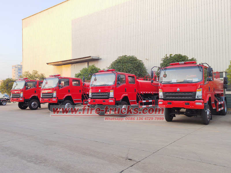 HOWO 4×4 water tender for sale