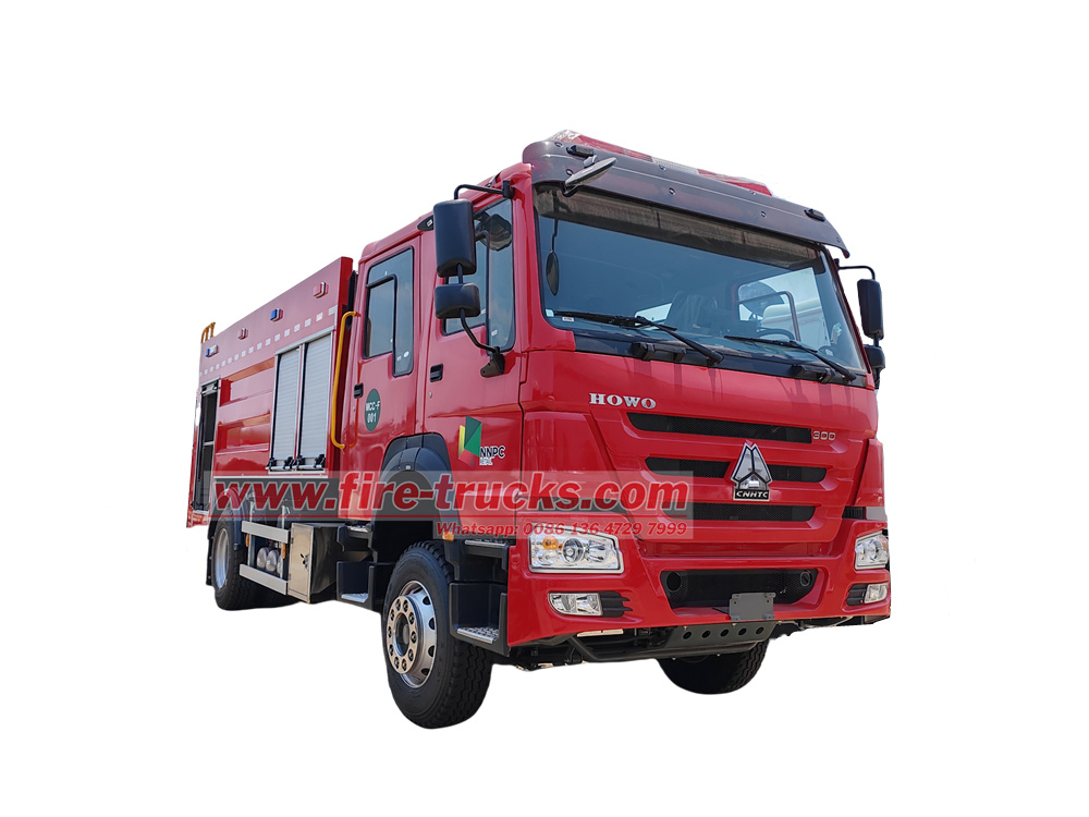 Nigeria howo crew cabin fire rescue truck Nigeria howo crew cabin fire rescue truck