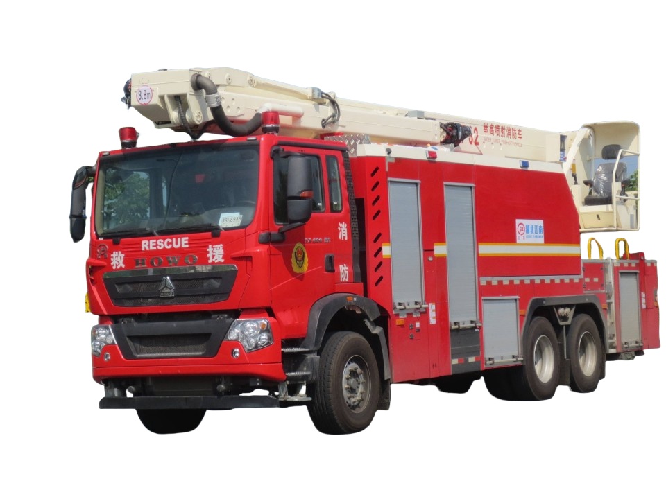 Philippines Lift high jet fire truck HOWO Philippines Lift high jet fire truck HOWO
