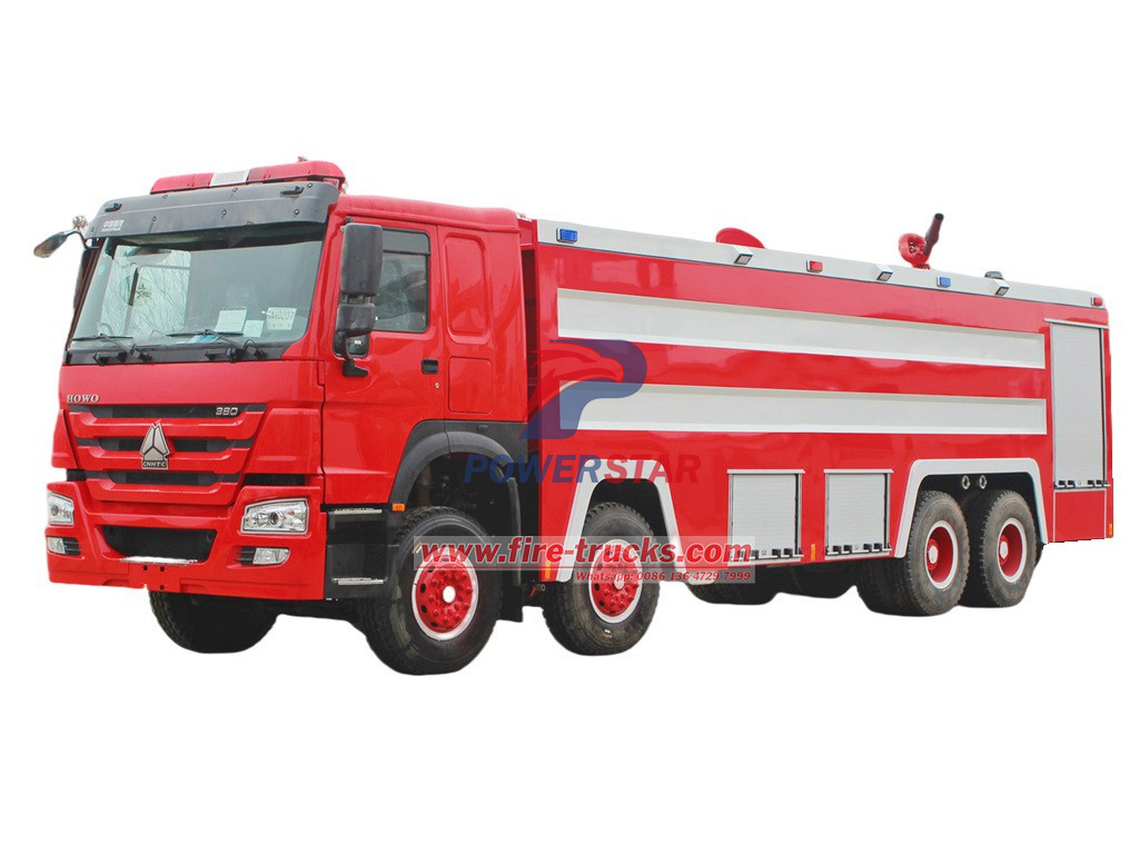 HOWO 8x4 foam tanker pumper fire truck HOWO 8x4 foam tanker pumper fire truck