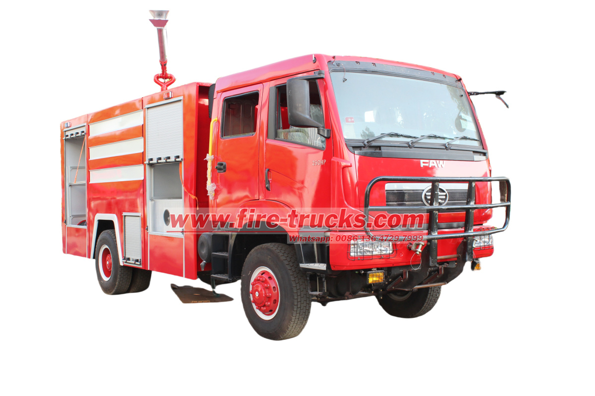 Uganda Police FAW 4x4 Fire Rescue Truck Uganda Police FAW 4x4 Fire Rescue Truck