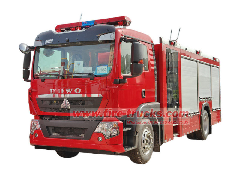 HOWO 7000L foam fire truck HOWO 7000L foam fire truck