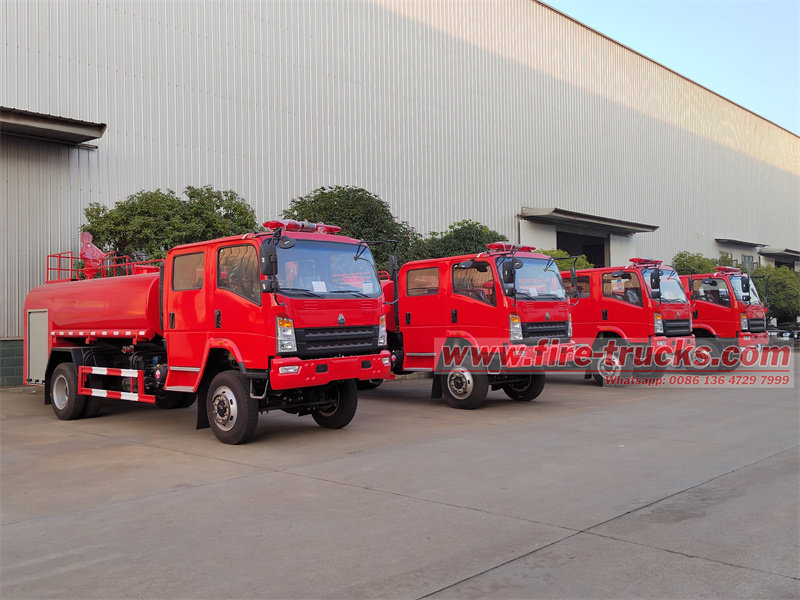 HOWO 4X4 water sprinkler fire tender vehicle HOWO 4X4 water sprinkler fire tender vehicle