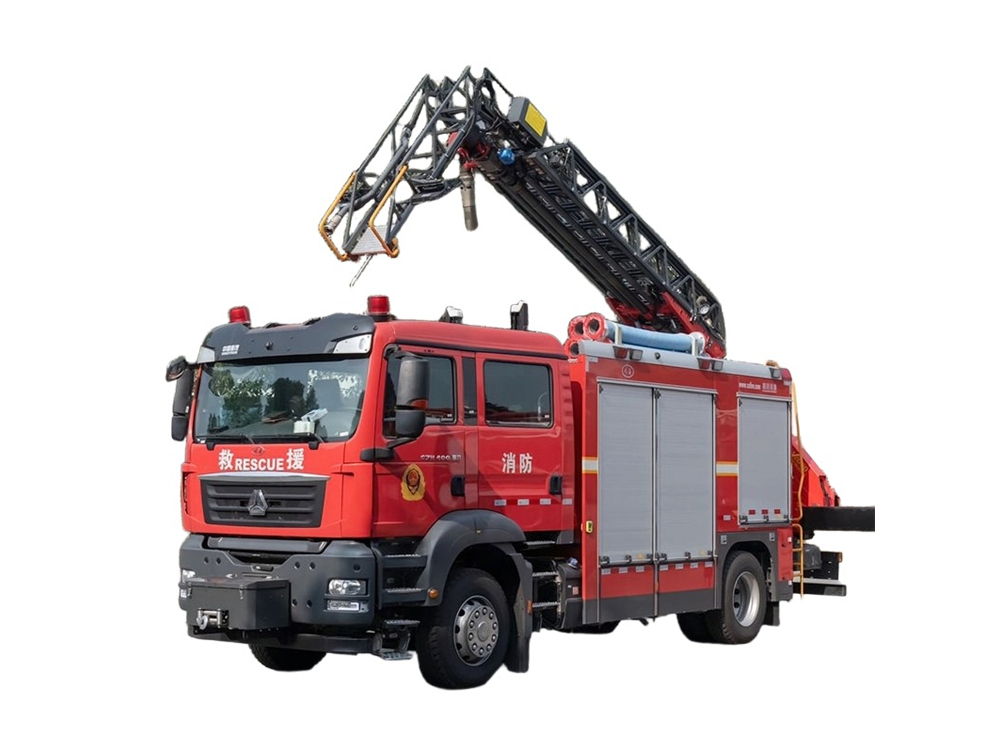 HOWO fire rescue truck with palfinger crane HOWO fire rescue truck with palfinger crane