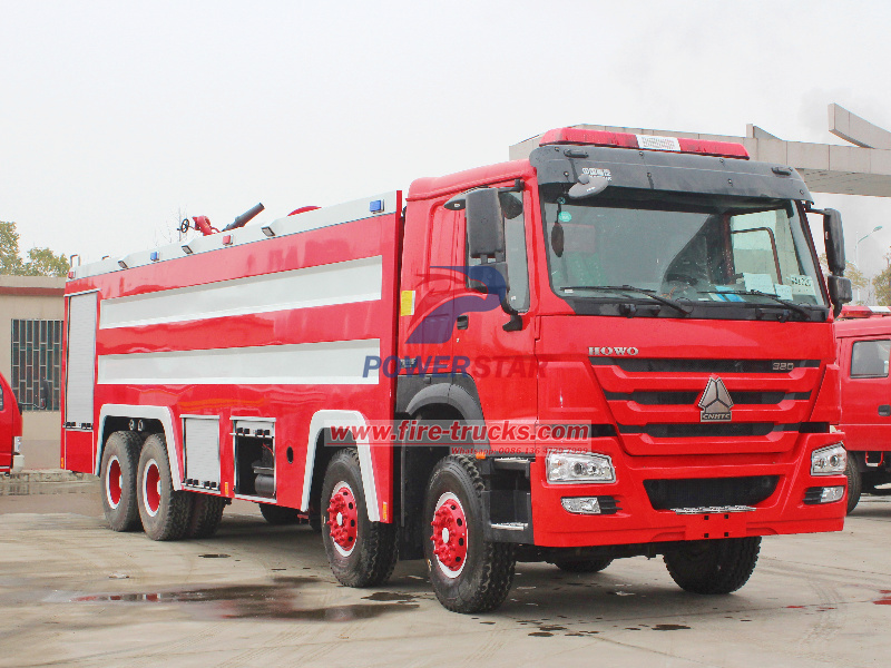 HOWO heavy foam tanker fire fighting truck HOWO heavy foam tanker fire fighting truck
