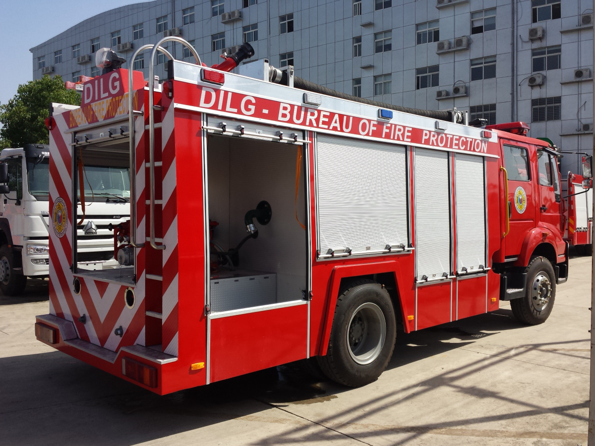 Philippines BFP water delivery fire truck HOWO Philippines BFP water delivery fire truck HOWO