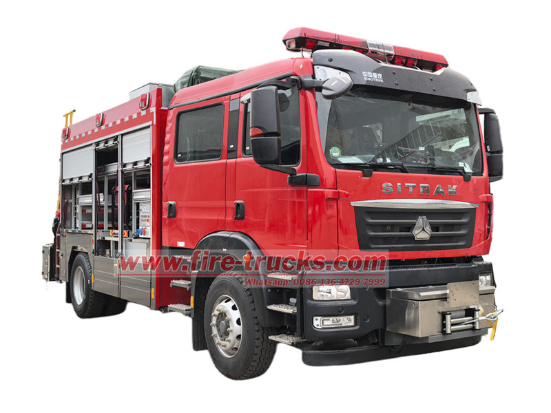 HOWO heavy emergency rescue fire truck HOWO heavy emergency rescue fire truck