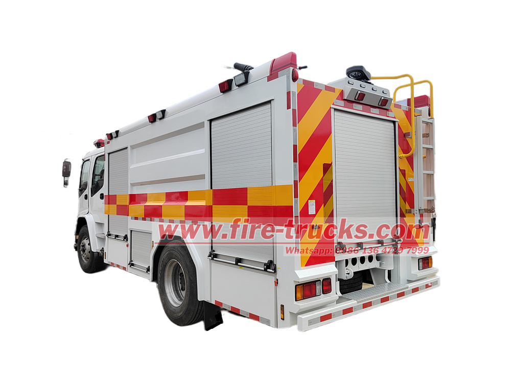 Saudi ISUZU Water Foam Fire Fighting Truck