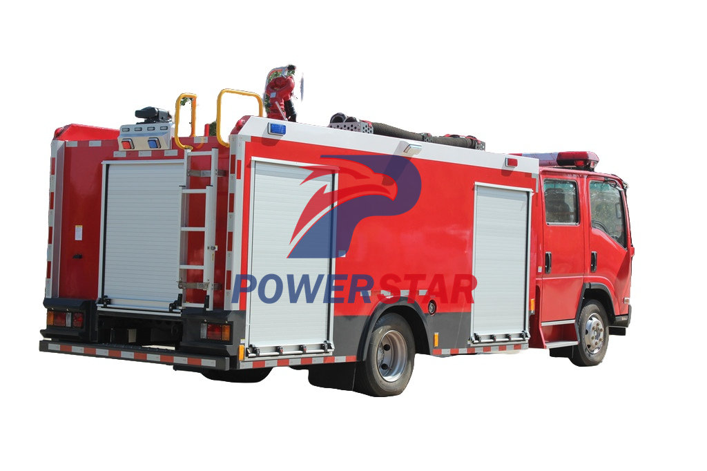 Emergency fire department truck Isuzu Emergency fire department truck Isuzu