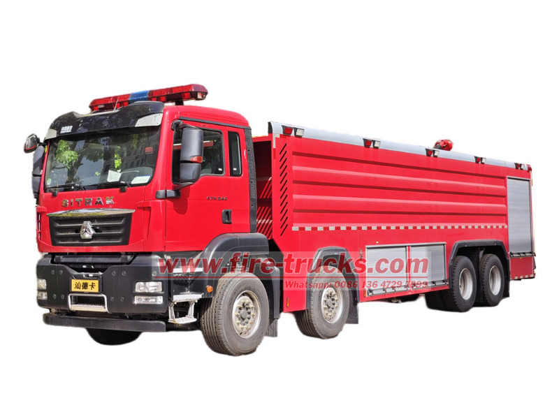 HOWO 8×4 foam tender fire truck HOWO 8×4 foam tender fire truck