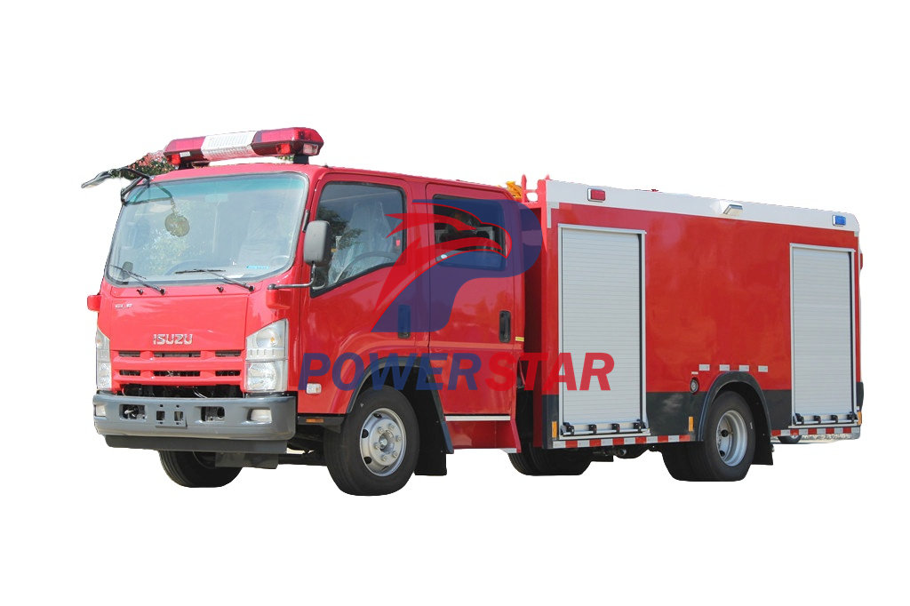 Emergency fire department truck Isuzu Emergency fire department truck Isuzu