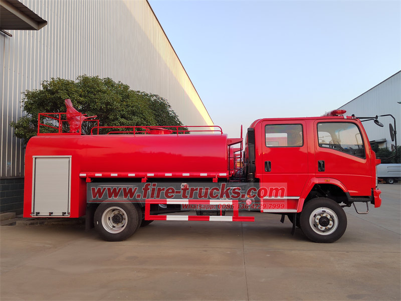 HOWO 4×4 wildland water tender for sale HOWO 4×4 wildland water tender for sale