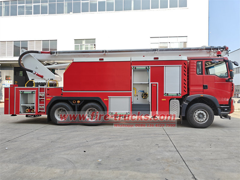 HOWO water foam tower fire truck HOWO water foam tower fire truck